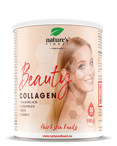 Beauty Collagen , Neguje, Vlaži, Preprečuje Gube , Peptidi Morskega Kolagena , Kolagen Hialuronska Kislina Q10 , Prašek Za Pijačo , 240 G