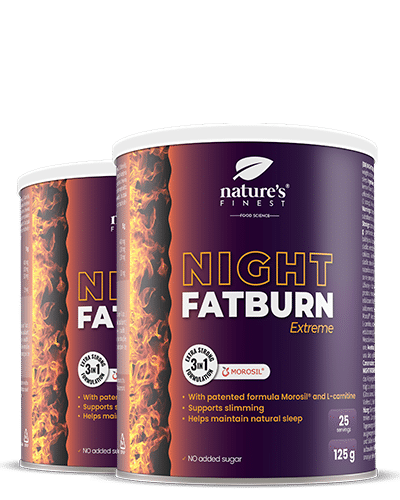 Night FatBurn Extreme , Nočno Kurnjenje Maščob , Hujšanje Med Spanjem , Zmanjšaj Pas , Naraven , Izvleček Morosil® , 1+1 Ponudba , 250 G