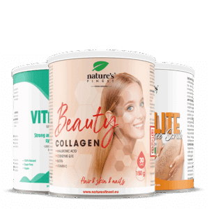 Beauty Kolagen s Hialuronom + Vitamin C + Anti Cellulite Kavni Piling paket