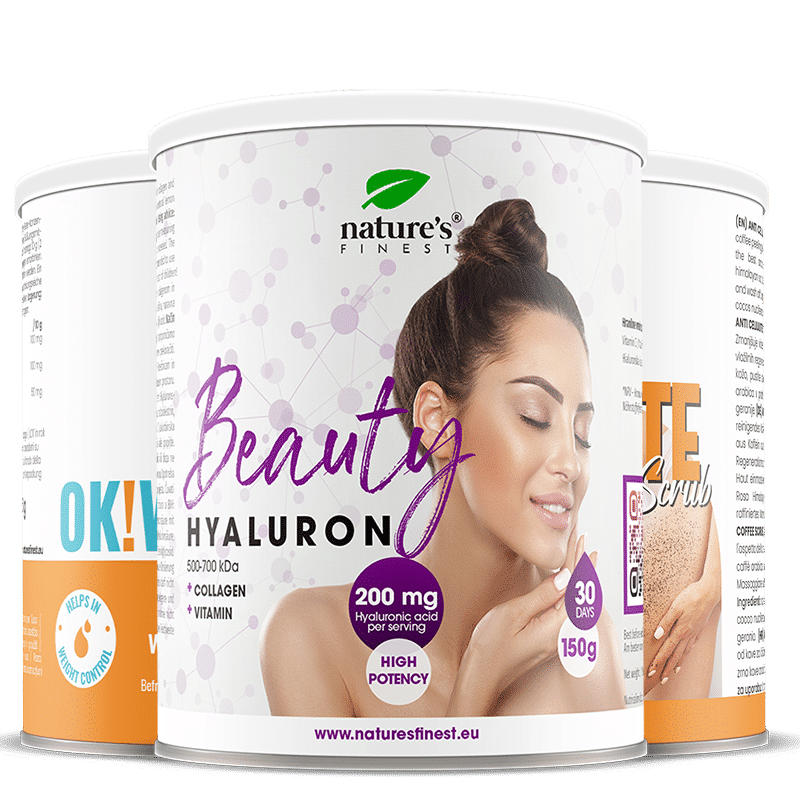 Beauty Hyaluron + OK!WaterOut + Anti Cellulite Kavni Piling paket
