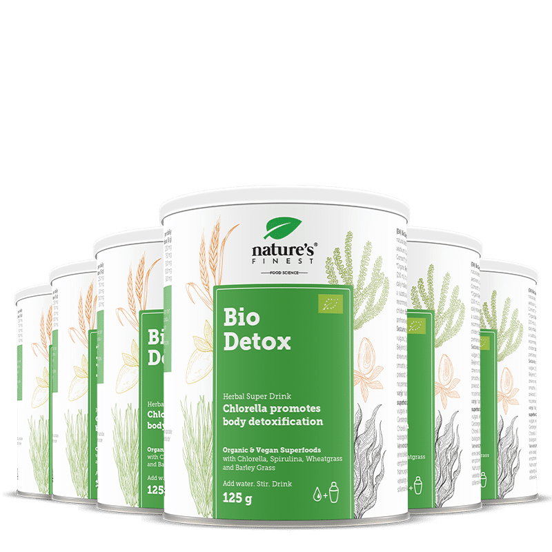 100% Organski Detox Napitek | 6x Bio Detox od Nature's Finest | Chlorella, Spirulina, Lucuma | Najboljši Detox Izdelki v Sloveniji