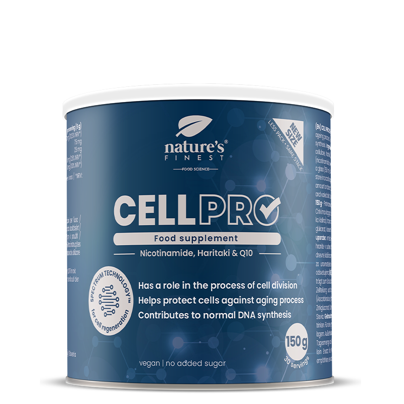 Cell PRO | napitek za dolgoživost | niacin, CoQ10, haritaki + vitamin C