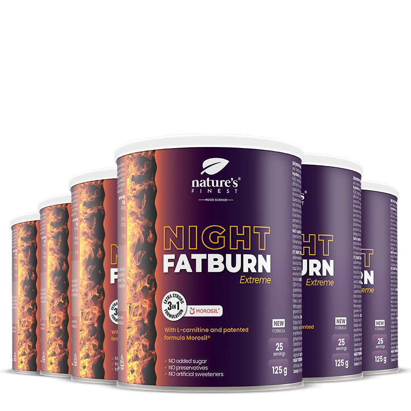100% Morosil | 6x Night FatBurn Extreme od Nature's Finest | Najboljši Nočni Izdelki za Hujšanje v Sloveniji | Organsko